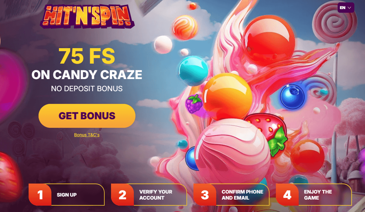 HitnSpin Casino 75 Giri Gratis